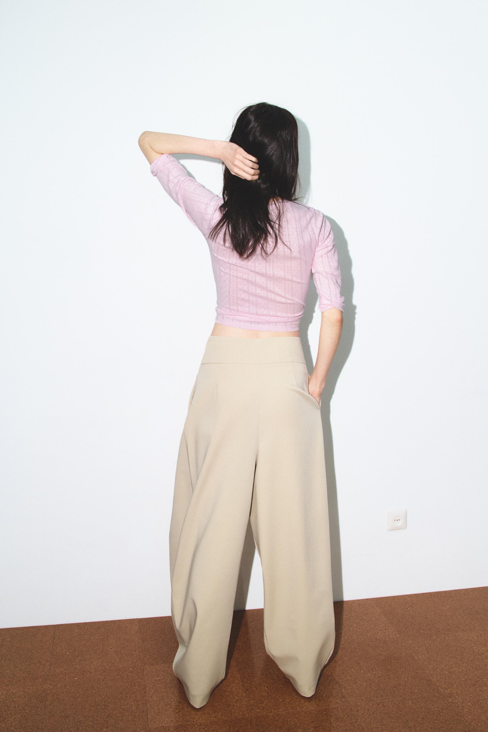 PANTALON BALLON À PLIS